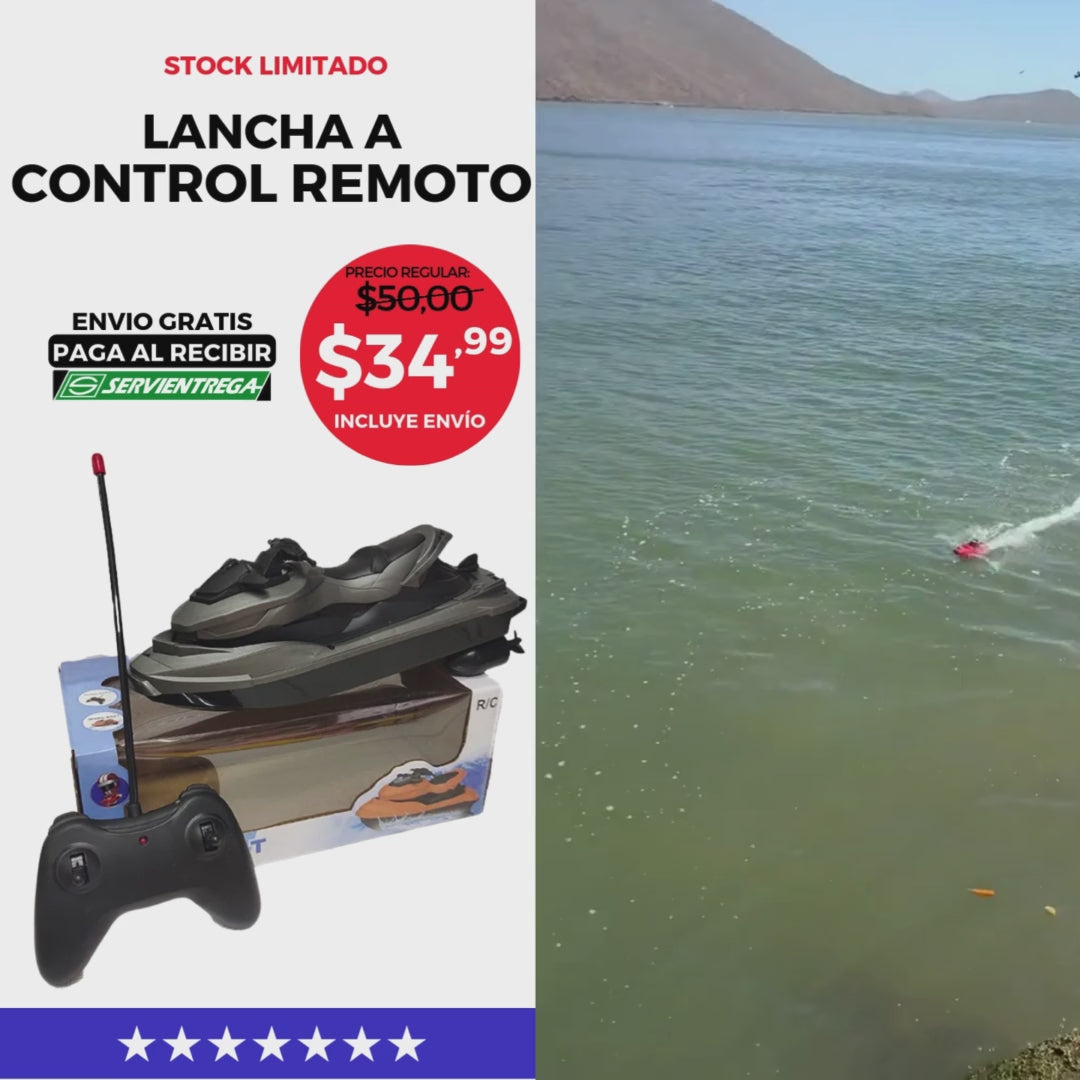 LANCHA A CONTROL REMOTO